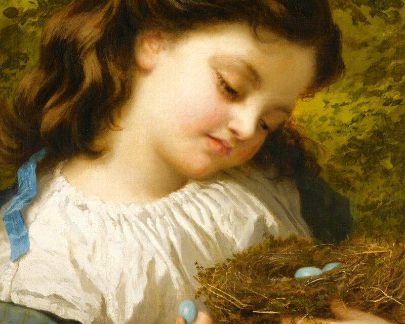 Girl Holding Bird's Nest