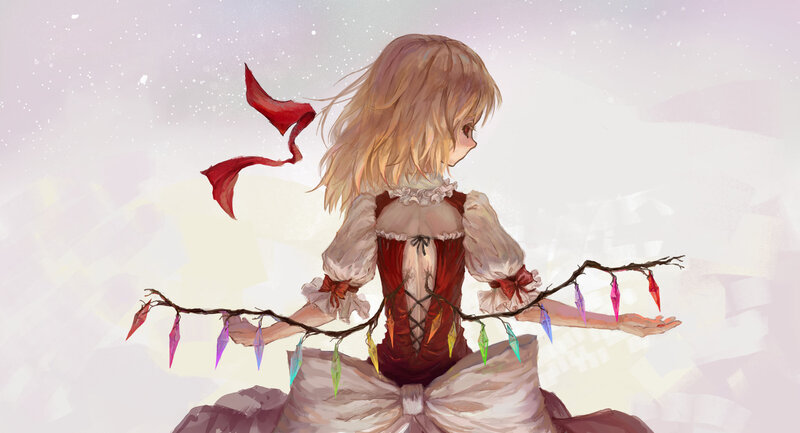 Girl Holding Branch