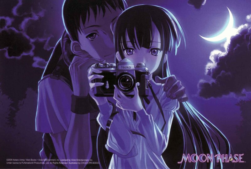 Girl Holding Camera — Purple, Dramatic