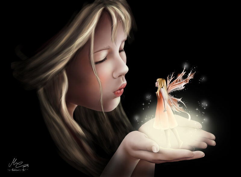 Girl Holding Fairy