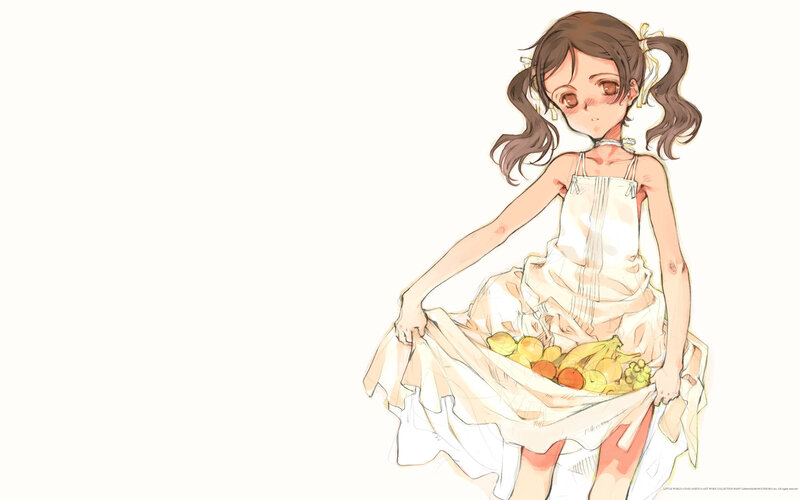 girl holding fruit basket