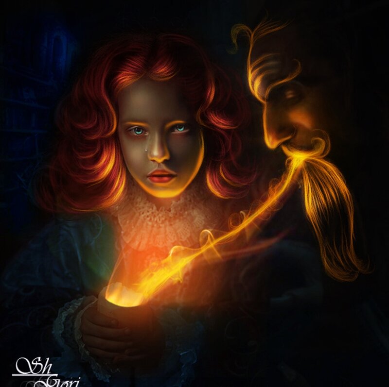 Girl Holding Glowing Object