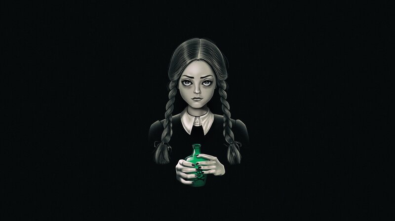 Girl Holding Green Bottle