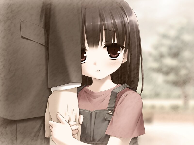 girl holding hand