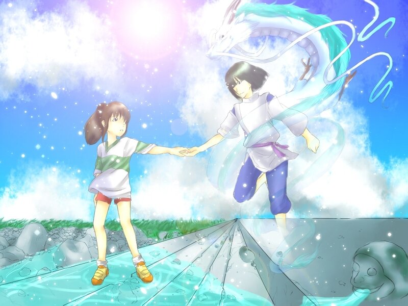 Girl Holding Hands with Spirit