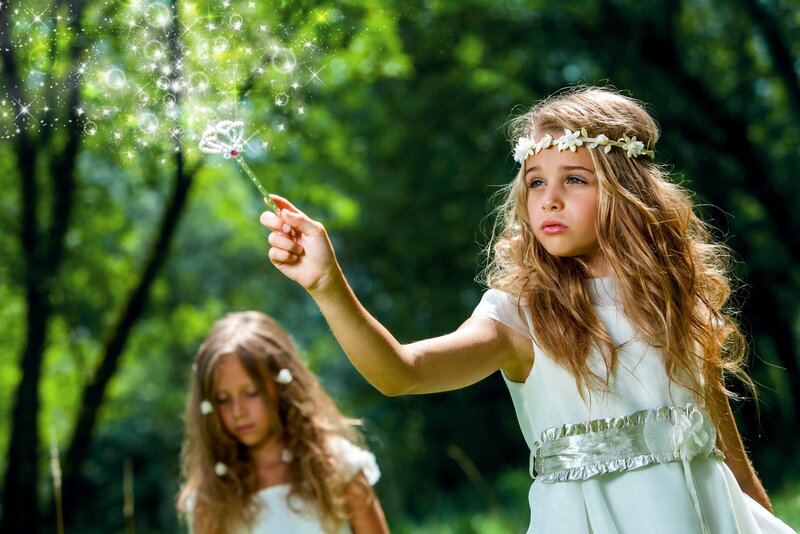 Girl Holding Magic Wand