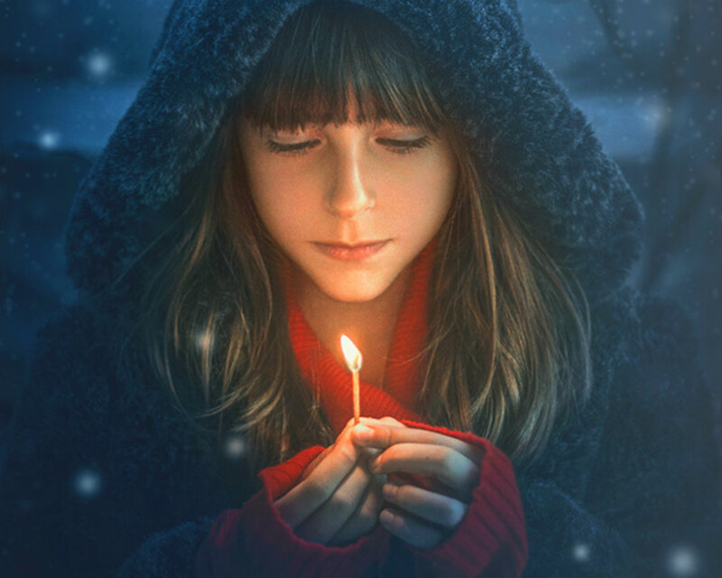 Girl Holding Match