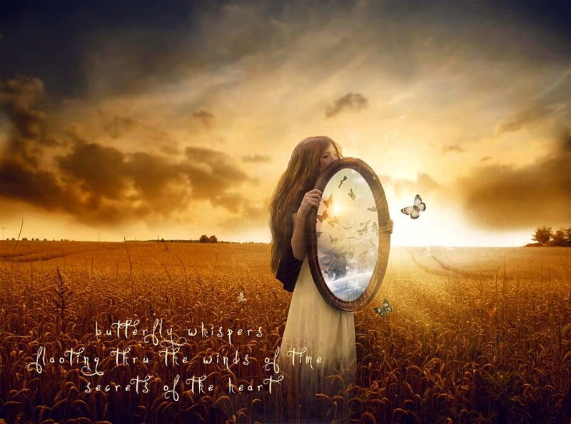 Girl Holding Mirror