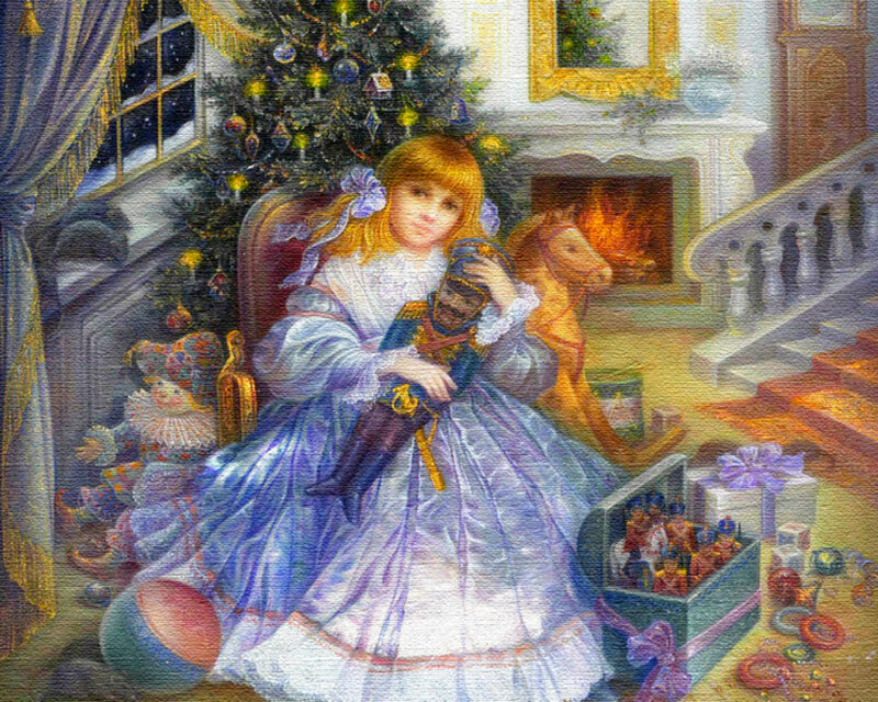 Girl Holding Nutcracker
