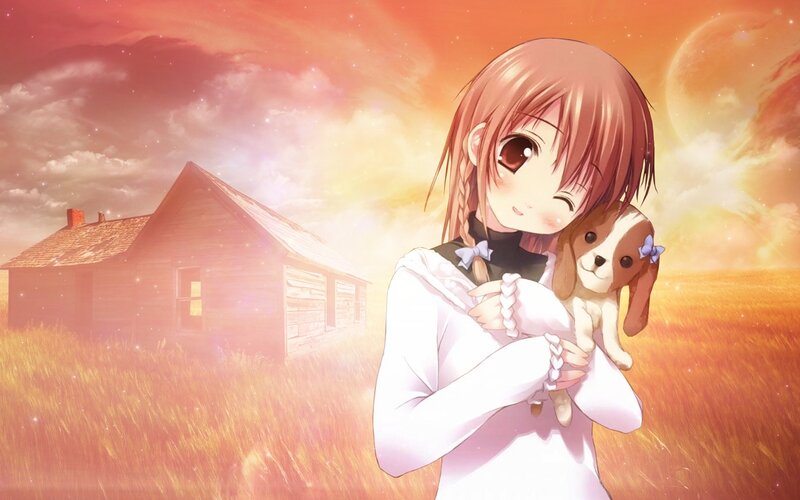 Girl Holding Puppy