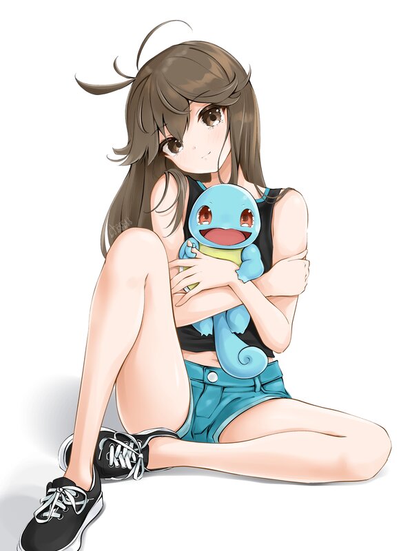 Girl Holding Squirtle