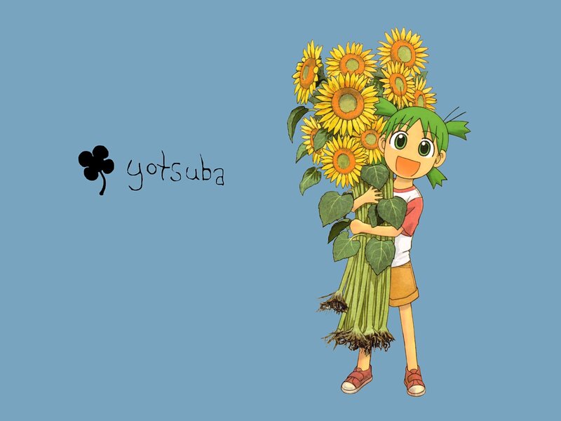 Girl holding sunflowers