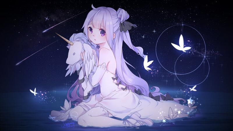 Girl Holding Unicorn