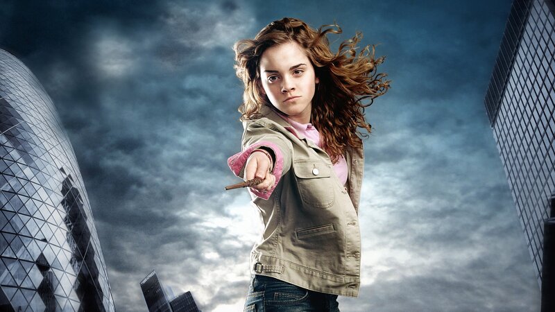 Girl Holding Wand — Blue
