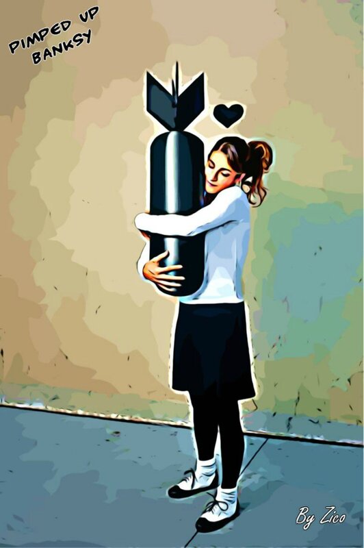 Girl Hugging Bomb