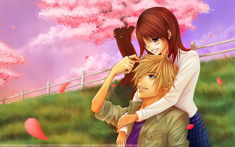 Girl Hugging Boy — Pink, Romantic