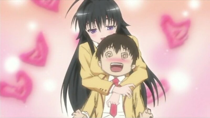 Girl Hugging Boy — Pink