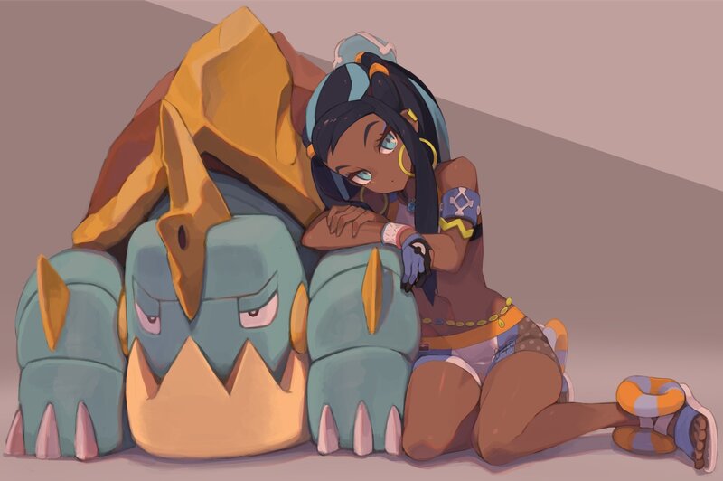 Girl Hugging Garchomp