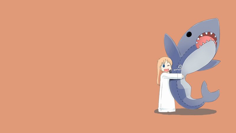 Girl Hugging Shark