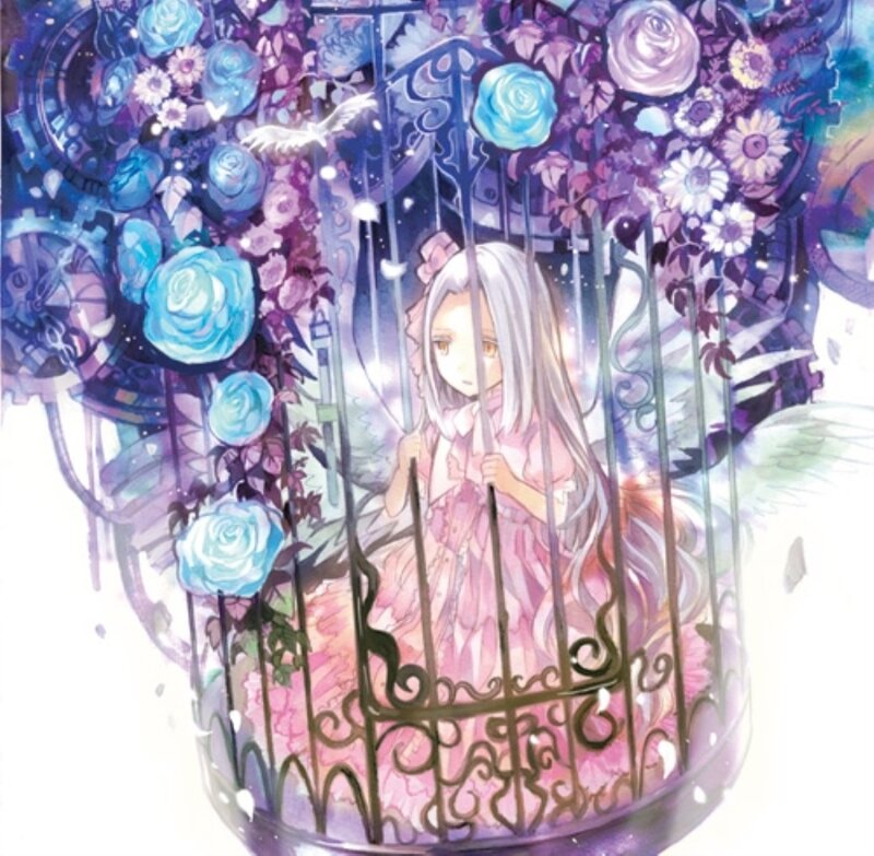 Girl in a Birdcage — Purple