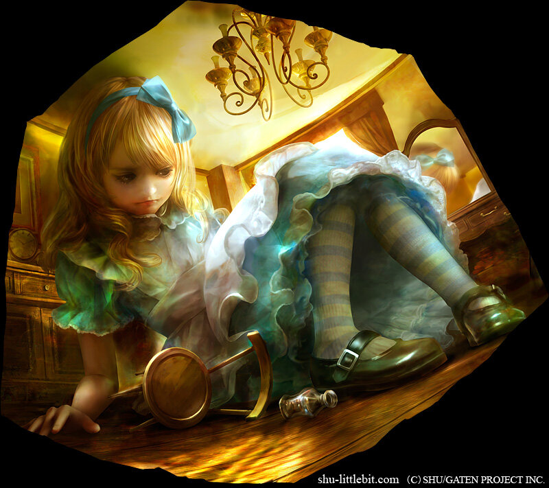 Girl in a Blue Dress — Dramatic
