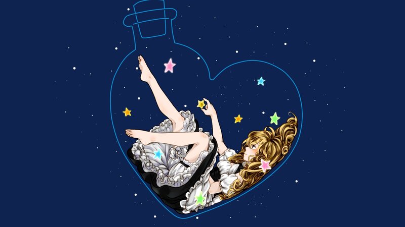 Girl in a Bottle — Blue