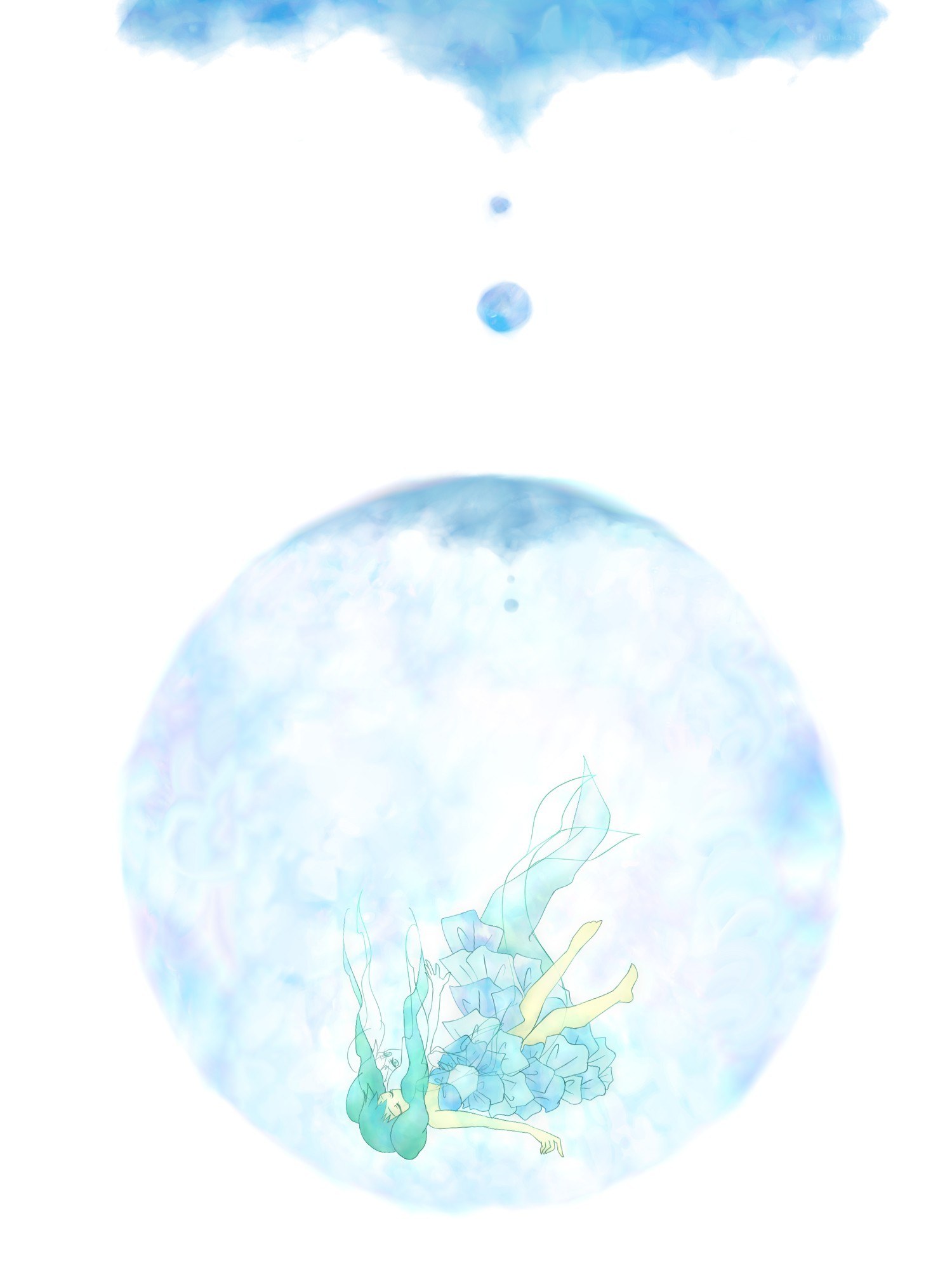girl in a bubble