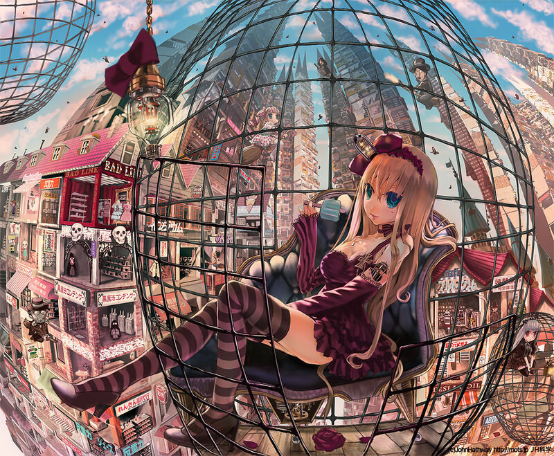 Girl in a Cage — Purple