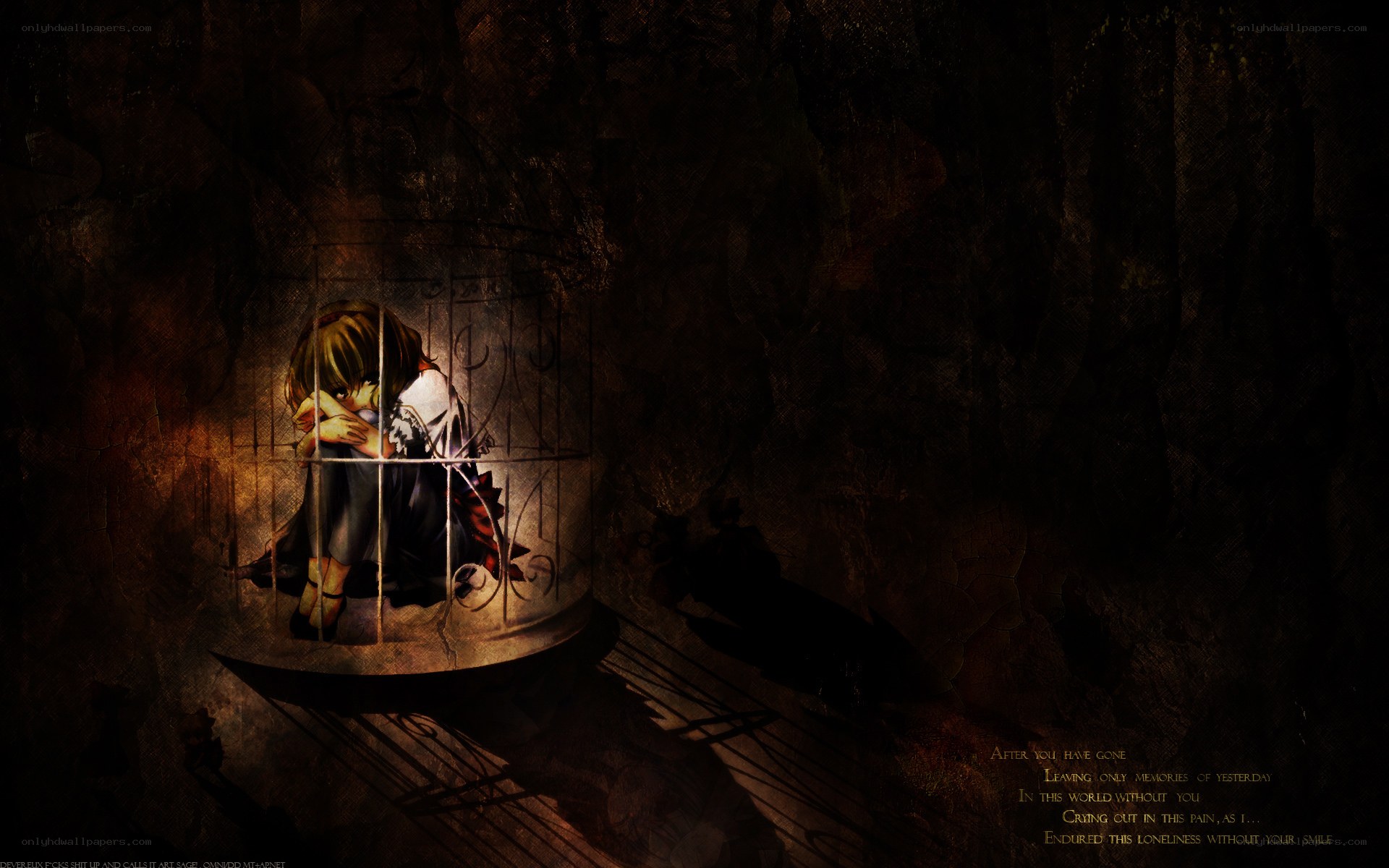 girl in a cage