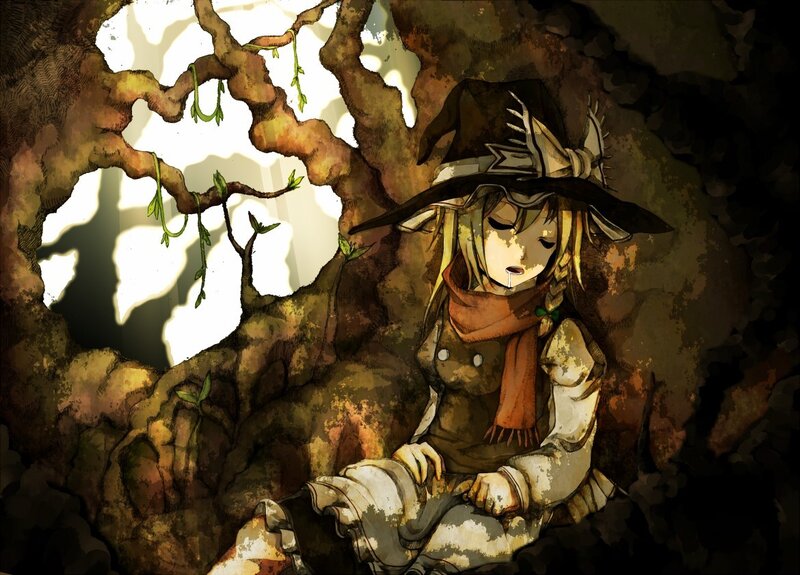 girl in a cave with sunlight