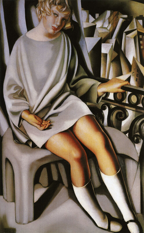 Girl in a Cityscape