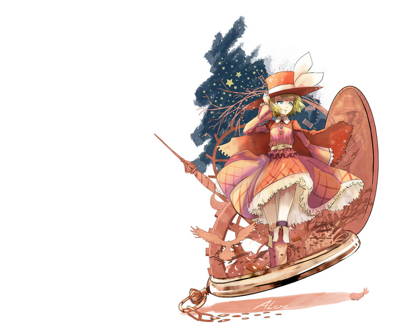 Girl in a Clock