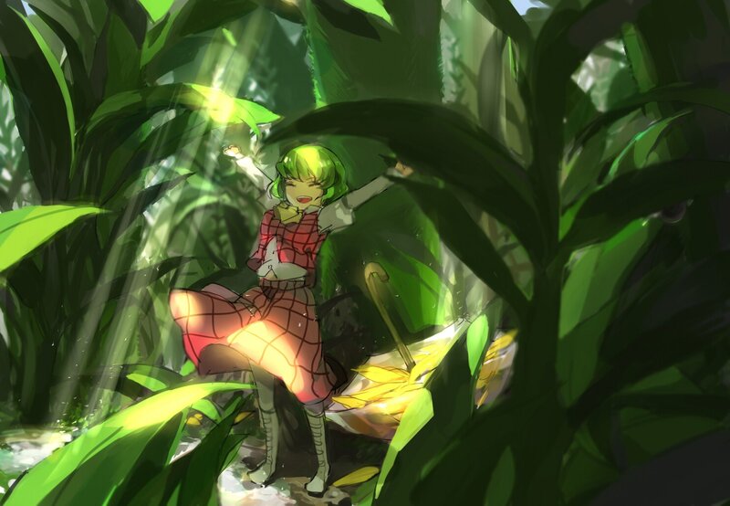 girl in a cornfield