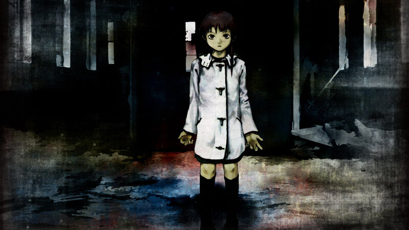 girl in a dark corridor