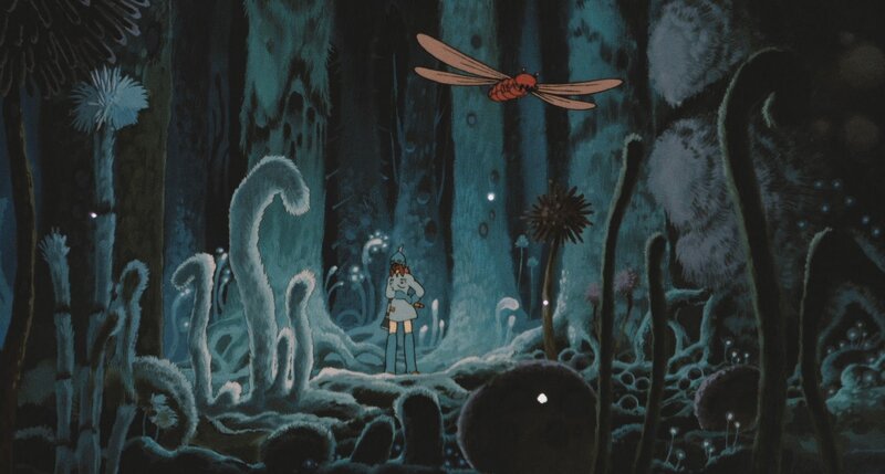 girl in a dark forest