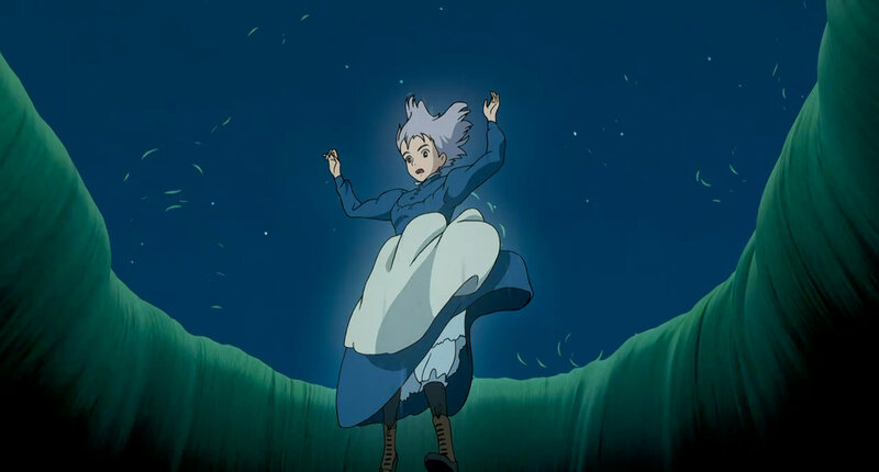 girl in a dark forest