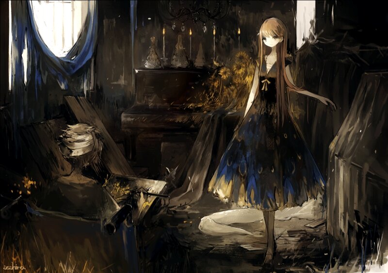 Girl in a Dark Room — Black