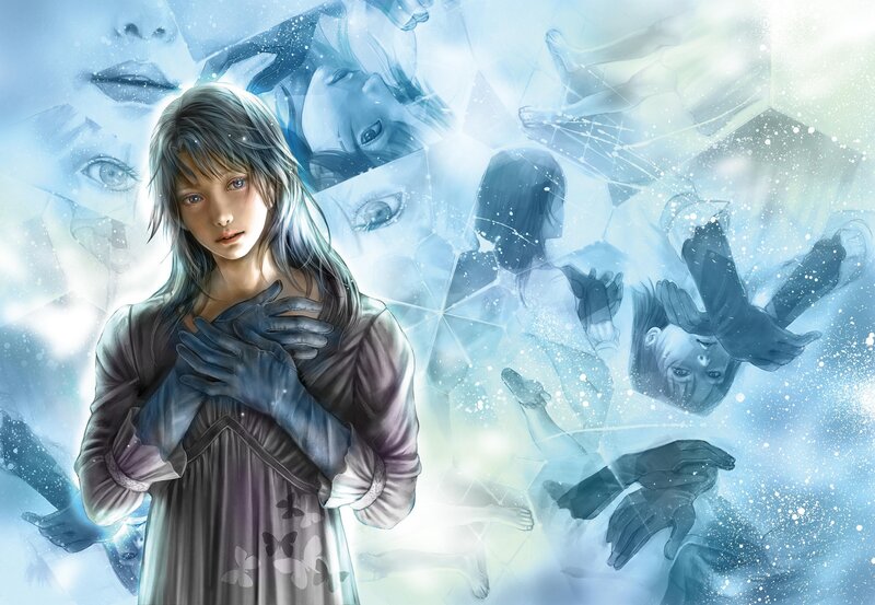 girl in a dreamlike world