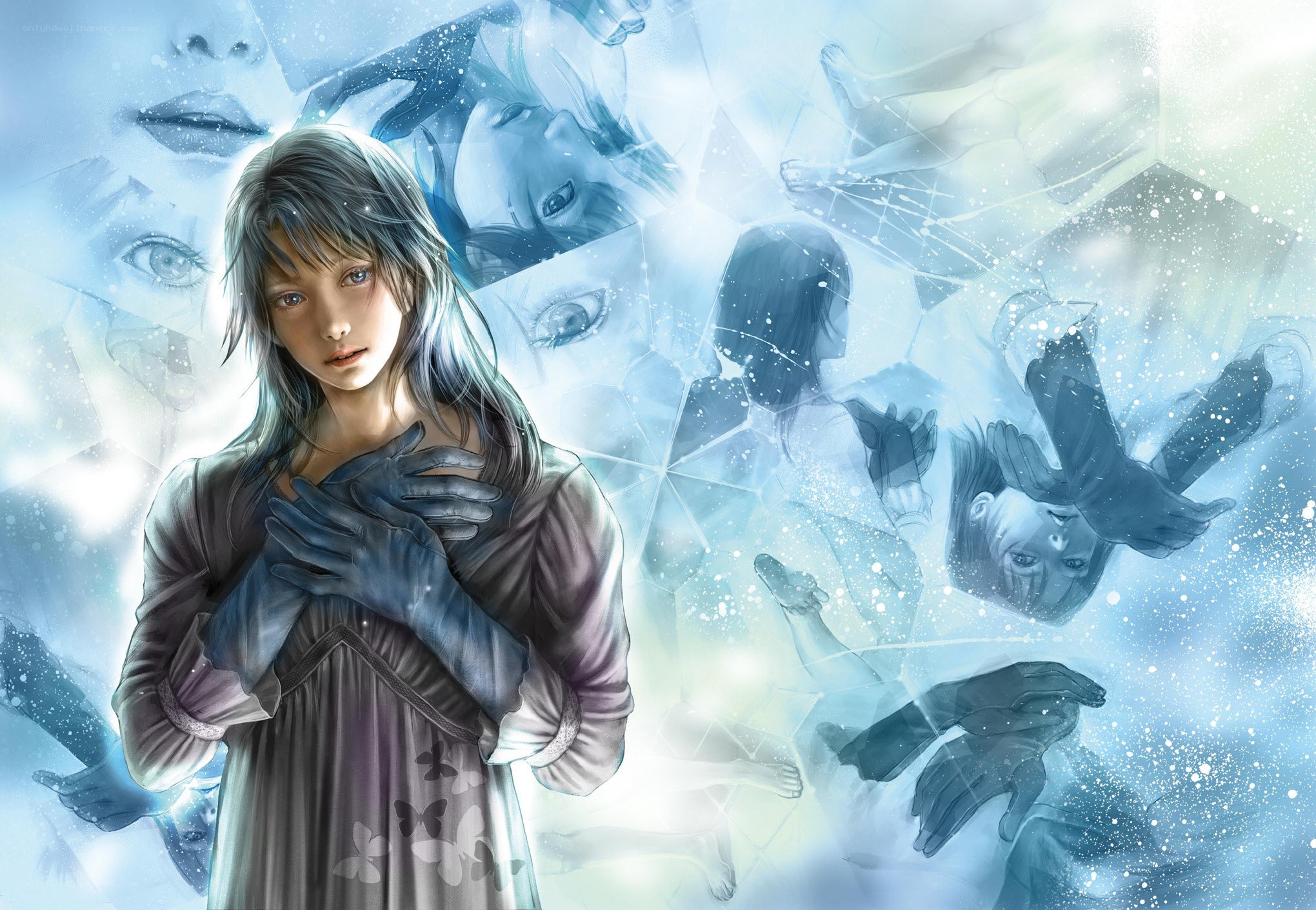girl in a dreamlike world