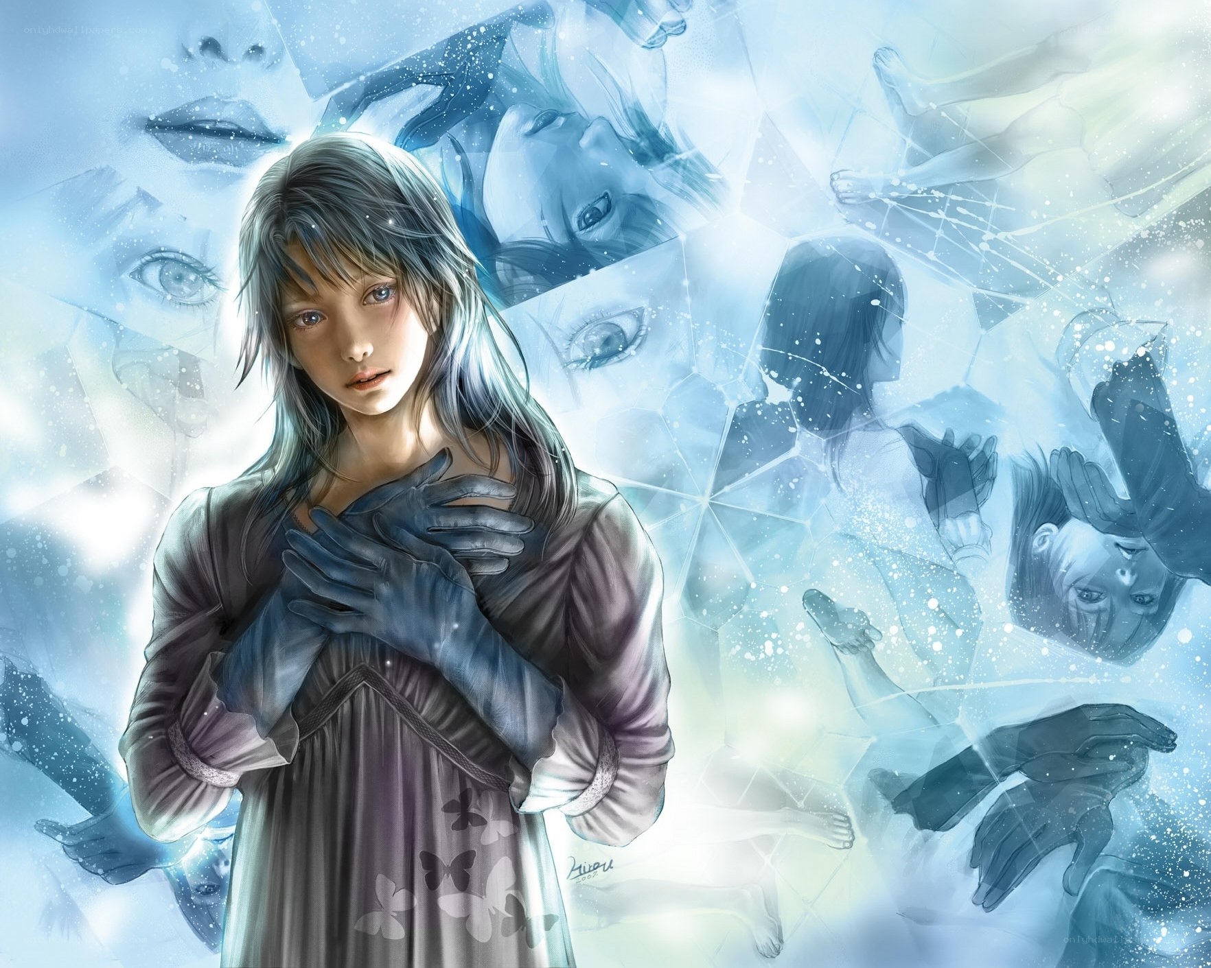 girl in a dreamlike world