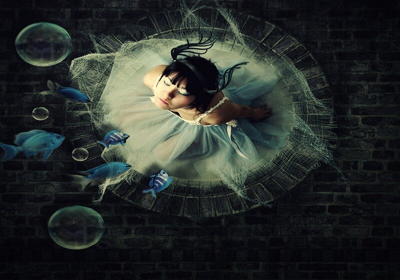 Girl in a Dress — Blue