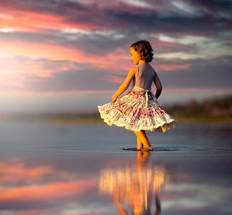 Girl in a Dress — Pink