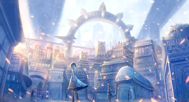 Girl in a Fantasy City