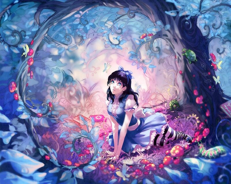 Girl in a Fantasy Forest