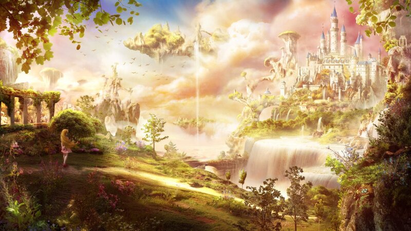 Girl in a Fantasy Landscape