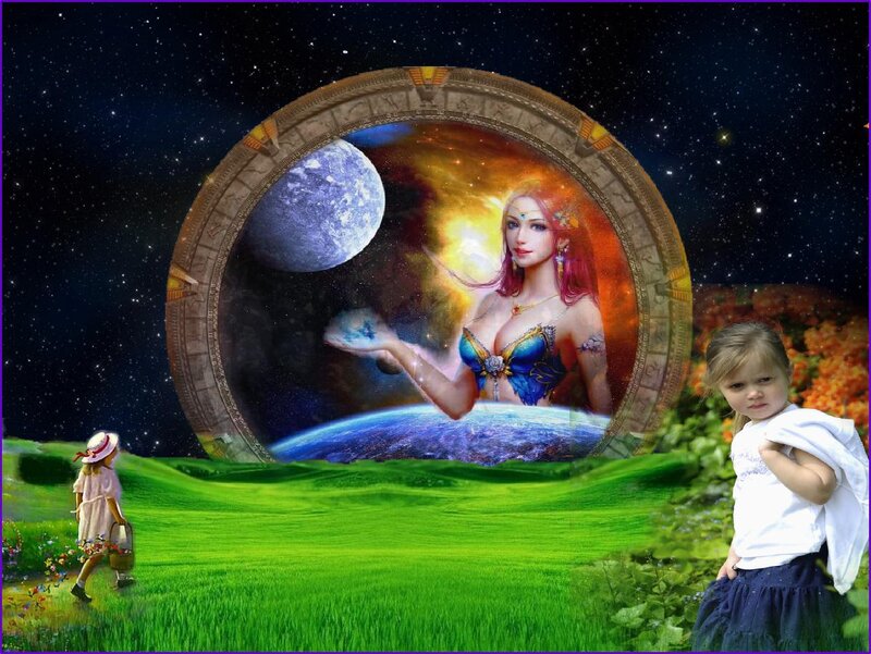 Girl in a Field — Green, Fantasy