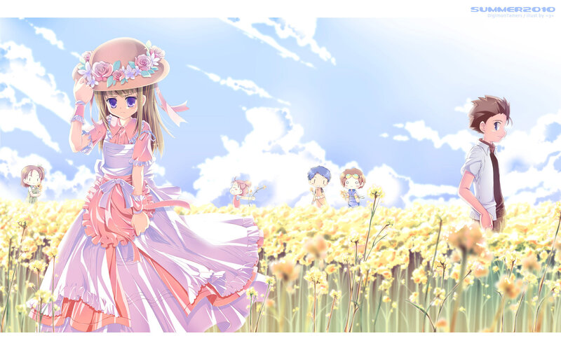Girl in a Flower Field — Yellow