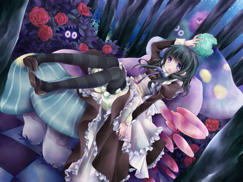 Girl in a Forest — Purple
