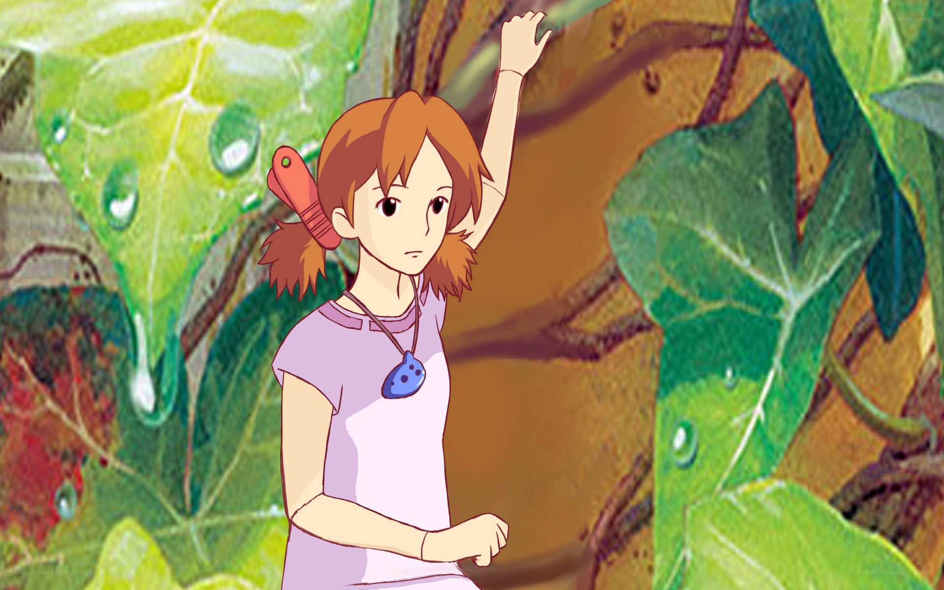girl in a forest