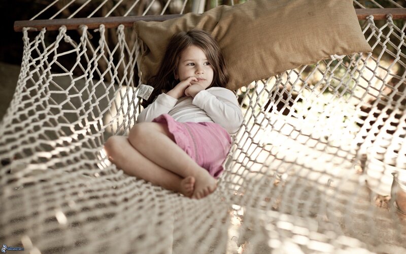 Girl in a Hammock